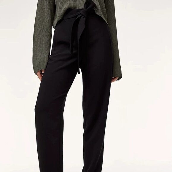 ARITZIA WILFRED JALLADE black pants size 2 - Picture 2 of 6